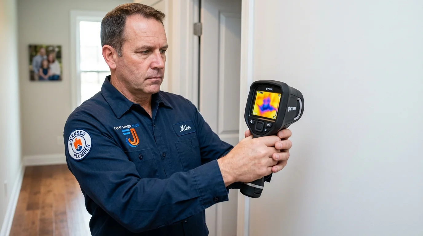 Thermal imaging leak detection by Johns Plumbing LLC in Dysart